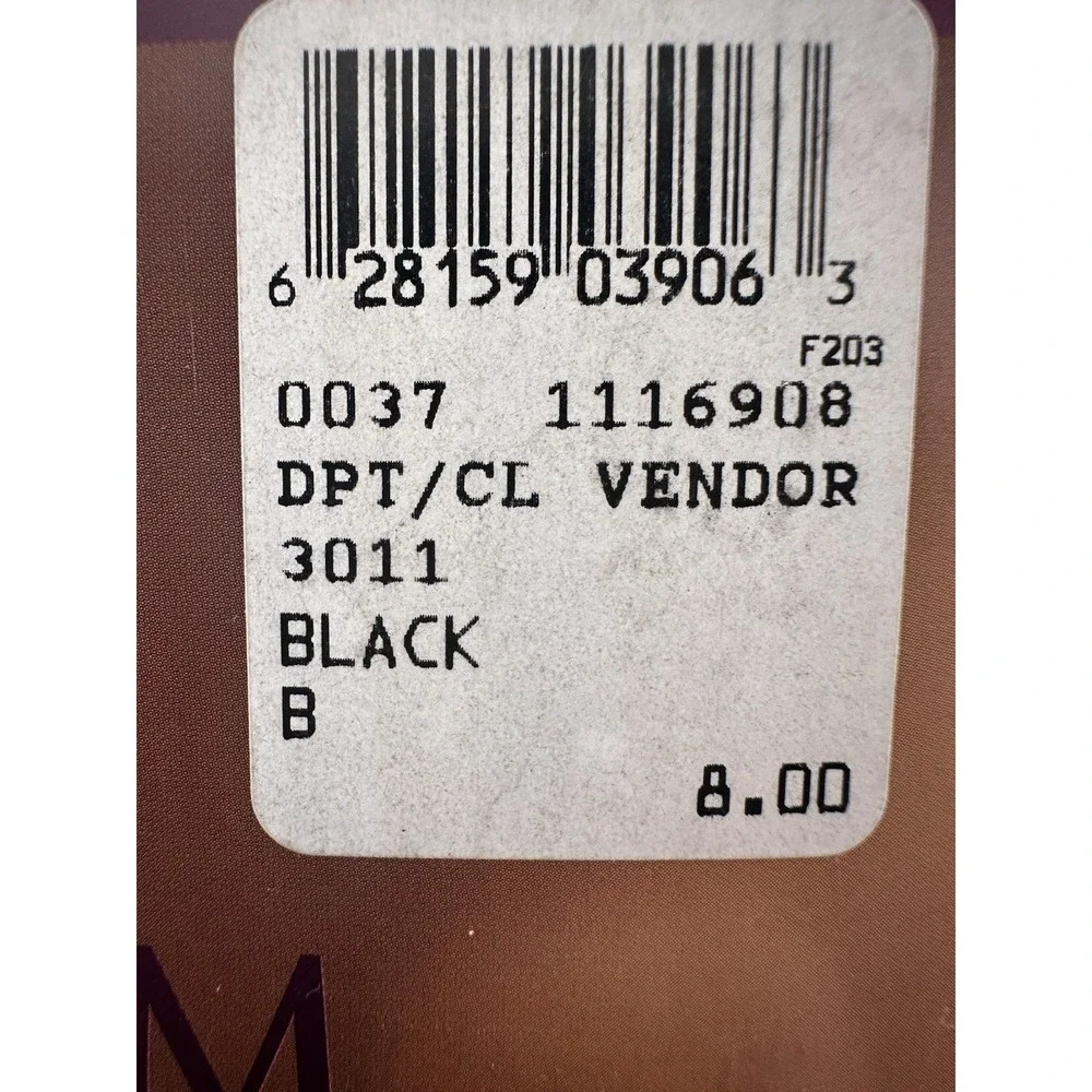 NIP Nordstrom Support Control‎ Top Pantyhose size B Black 25 Denier Leg